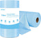 AIDEA Blue Microfiber Cleaning Cloth Roll, 75PK, Washable Shop Rags, Lint Free Cleaning Towels for House, Kitchen, Car