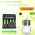 Yibatopow 8 Packs 2/3AAA 1.2v 200 Batteries,2/3 Ni-MH mah Rechargeable AAA Battery for Solar Lights,Outdoor Solar