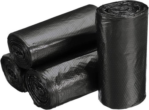 MECCANIXITY 0.5 Gallon Small Trash Bags, Black Garbage Bags for Mini Desktop Trash Can, 4 Rolls / 120 Counts