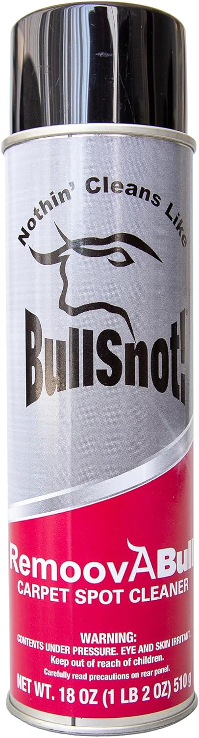 RemoovABull Carpet & Upholstery Stain Remover Fast Acting, Powerful Cleaner for Oil,