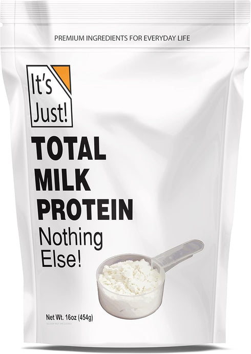 It's Just! - Milk Protein Concentrate, 80% Casein / 20% Whey, No Added Sugar, 1 Pound (Pack of 1), Unflavored