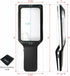 MagniPros 3X with 5X Zoom Magnifying Glass, 10 Anti Glare LEDs for Low Vision, Seniors
