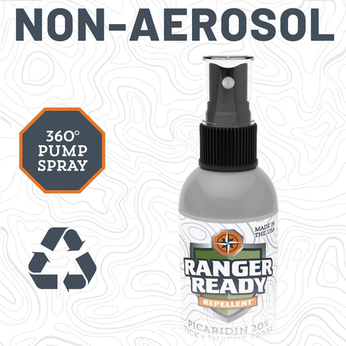 Ranger Ready Picaridin Insect Repellent with Scent Zero - Mosquito and Tick Spray (5 oz)