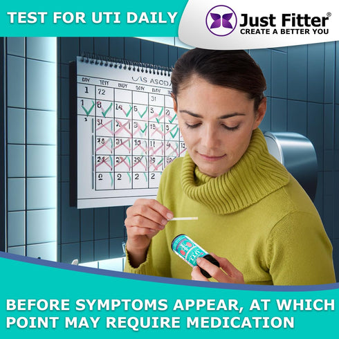 UTI Urine Test Strips, Simple and Fast Urinary Tract Infection Testing Kit for Nitrite and Leukocytes