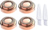 LinMei 4 PCS Facial Hair Remover Replacement Heads Compatible with Finishing Touch Tool, 18K Gold Blades & Cleaning