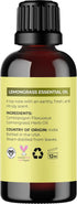 Refreshing Lemongrass Essential Oil by Maple Holistics - Aromatherapy Oil for Hair, Skin, and Diffusers
