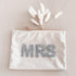 Mrs Makeup Velvet Bag | Bride Cosmetic Pouch Sparkle Letter Mrs| Bridal Shower Gift Idea