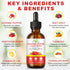 ISUNRISE D3 K2, 60ml Cayenne Pepper Drops Supplement Liquid with Hawthorn Berry, Vitamin Beet Root Powder, Ceylon