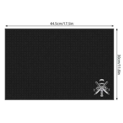 Segbeauty Barber Mat for Clippers, 11.8 x 17.5 inches Anti-Slip Flexible Rubber for Salon Tools