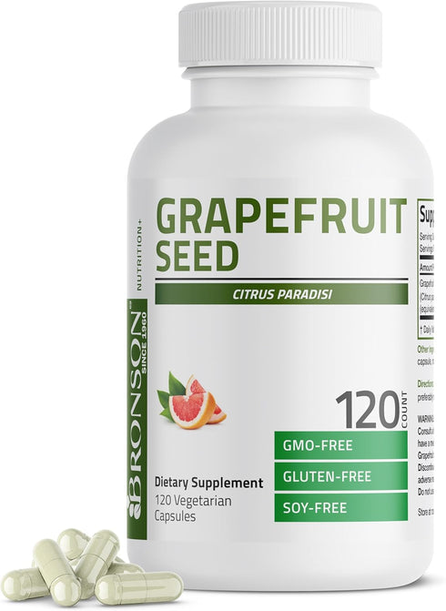 Bronson Grapefruit Seed Extract Citrus per Serving Paradisi Supports Immune Health &