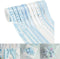 HUIHUANG Baby Blue Ribbon, 5 Yards Each, Total 50 Yards for Baby Shower Gift Wrapping and Crafts