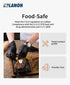 LANON Black Nitrile Disposable Gloves, 6-mil, Large, Food-Safe, Powder-Free, Heavy-Duty, Latex-Free, Textured Fingertips