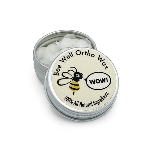 Bee Well Ortho Wax | Pure All Natural Extra Firm Braces Wax | 2 Recyclable Jars, 150 Total Pieces for Braces Discomfort