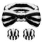 WSYUB Makeup Headband and Wristband Set, Black and White Spa Headband for Women, Face Washing
