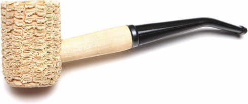 Missouri Meerschaum Missouri Pride Corn Cob Tobacco Pipe, 5th Avenue, Bent Bit