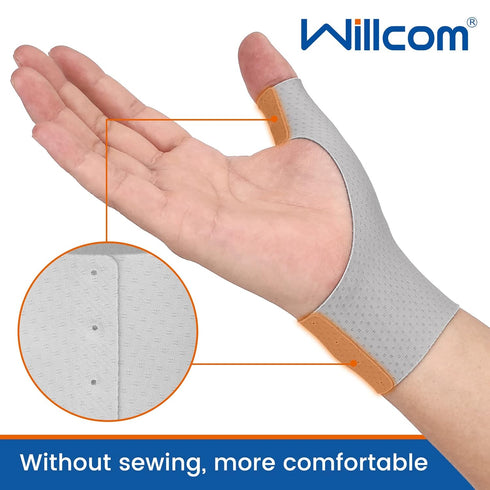 Thumb Wrist Brace Compression Sleeve - 2 PCS for Arthritis Pain Relief, Soft Elastic Fabric Support for Both Hands
