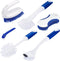 CELOX Kitchen Scrub Brush Set with Ergonomic Handle, Deep Cleaning Brushes, Include