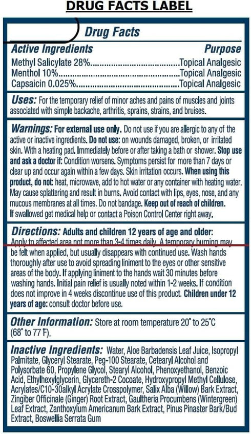 Flanax Pain Relief Cream, Fast Acting Ointment for Muscle Aches, Back Pains, and Strains, Helps Reduce Inflammation and Improve Athletic Performance, 1 oz