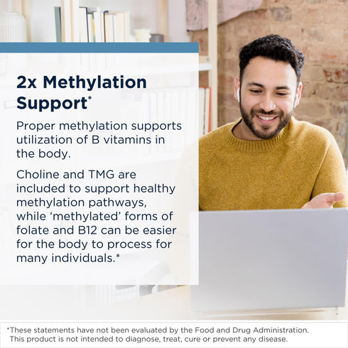 Designs for Health Methylated Vitamin B Complex - 60 Capsules, Vitamin B Supplements for Metabolic Health
