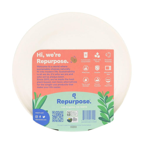 Repurpose 6" Eco-Dessert Plates, 20 Count