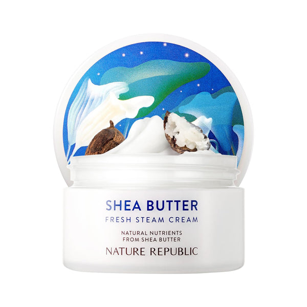 Nature Republic 100 ml Shea Butter Steam Cream, Moisturizer, Facial Cream, Nourishing Skincare