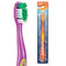 Practicon SmileGoods Y331 Child Toothbrush, Soft, Paw Print Grip, Assorted Colors, Bulk Pack of 72