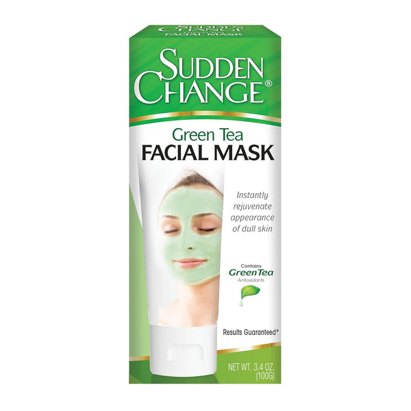Sudden Change Green Tea Facial Mask – 3.4 oz, Diminish Wrinkles, Puffiness, Improve Texture