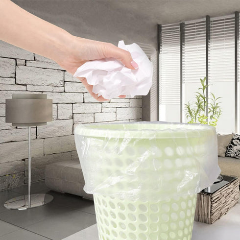 4 Gallon Trash Bag, Pack of 100, Unscented Small Garbage Bags for Home, Office, Yard - 0.84Mil Thickness