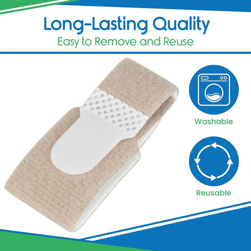 VIVEsole Hammer Toe Straightener (4 Pack) - Compression Cushion for Women, Men, Seniors, Reusable Soft Splint