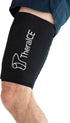 TheraICE Hamstring Ice Pack Compression Sleeve, Reusable Gel Cold Packs for Quad Strain, Pulled Hamstring, XXL