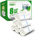 Clear Medium Garbage Bags - 8 Gallon Trash Bags FORID, 330 Count Plastic Liners for Bathroom, Bedroom, Office Trash Can