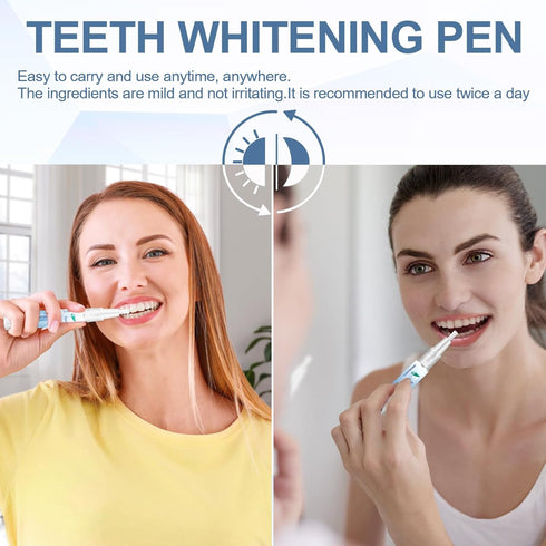 Teeth Whitening Pen - Essence Gel to Reduce Yellowing, Clean Teeth Stains, Whitening for Family Travel, 3 pcs