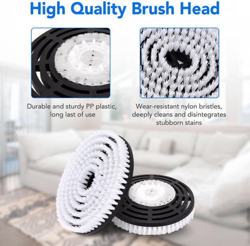 S7000 S7001, S8201, S7201, S7000AMZ, S8001, S7001TGT, S7005, S7020, Upgraded Scrub and Steam Mop Brush Heads for Shark