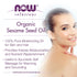 NOW Foods Solutions Organic Sesame Seed Oil, 100% Pure Moisturizing Oil for Skin and Hair, 8-Ounce