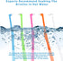 5 Pcs Single End Tufted Toothbrush, Interspace Tapered Trim Tooth Cleaner for Orthodontic Detail Cleaning