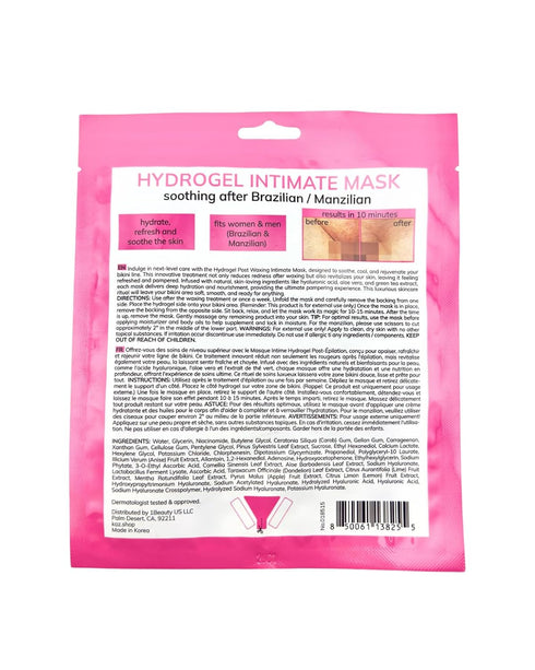Waxness Set Kaz Hydrogel Intimate Hydrating & Soothing Mask and Strips for Bikini Area After Wax Care Professional Skin