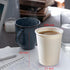 White Paper Cups - 50 Pack, 8 Oz Disposable Cups for Hot Coffee & Water
