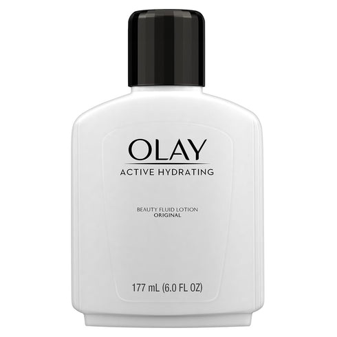 Olay Face Moisturizer, Active Hydrating Beauty Lotion, 6 fl oz (Pack of 2)