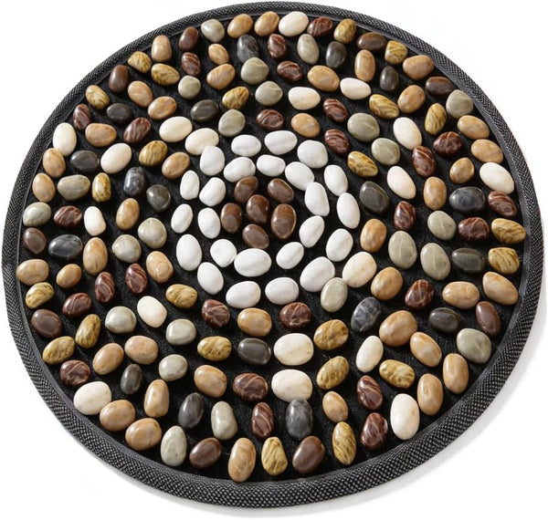 Lizipai Massage pad, Finger Pressure Board Ultra Slow Running Pebble Massage Foot pad