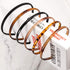 WILLBOND 6 Pieces Plastic Plain Headbands, Teeth Comb Headbands, Skinny DIY Hair Bands for Women