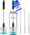 Holikme Bottle Brush Cleaner Set, 14" Long Handle Stainless Steel Bottle Cleaner Brush for Water Bottles, Cups, and
