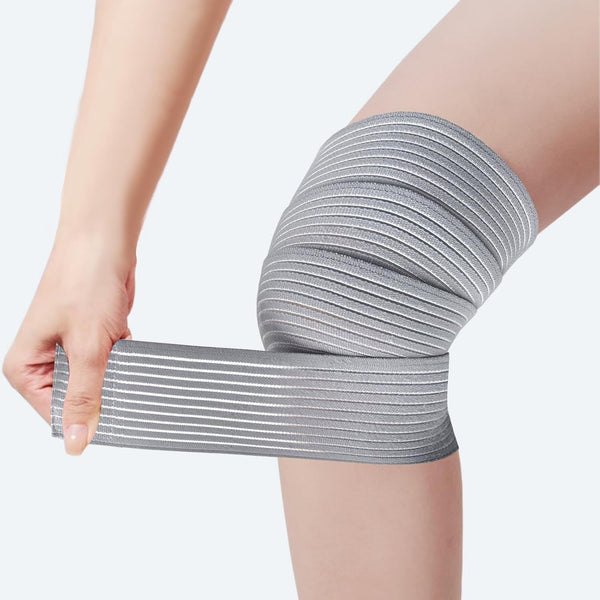 YUIHPA Athletic Wrap Elastic Bandage for Knee Leg Pain Relief, Basketball, Football, Weightlifting,