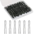 U Shaped Hair Pins, Sevensun 100PCS Ladies Hair Bun HairPin with Storage Box, 2.4 Inches, Black