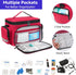 LEFORZ Student,Therapist,Doctors,Red(11.7x7.6x8inch) Small Medical Bag,First Aid Bag Empty,Home Health Nurse Bag
