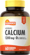 Calcium 1200mg with Vitamin D3 | 60 Absorbable Softgels | Non-GMO and Gluten Free Supplement by Sundance