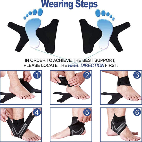 beister Ankle Support Brace, Breathable Neoprene Compression Sleeve for Men and Women, Sports Protection, Recovery
