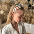 Yusier Baroque Rhinestone Crystal Headbands for Women | Exquisite Embroidered Hair Band Available in 5 Colors (Beige)