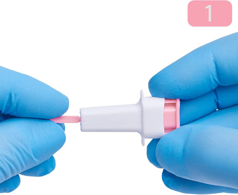 MediVena ONE-CARE PRO Safety Lancets, Top Push Button Activated, 28G x 1.5mm, 100/bx, Sterile, Gentle & Comfortable