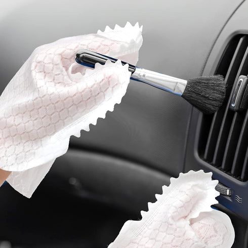 40 Pieces Microfiber Dusting Cloths Gloves, Dual-Sided Disposable Dusting Gloves for Cleaning Dust and Pet Hair
