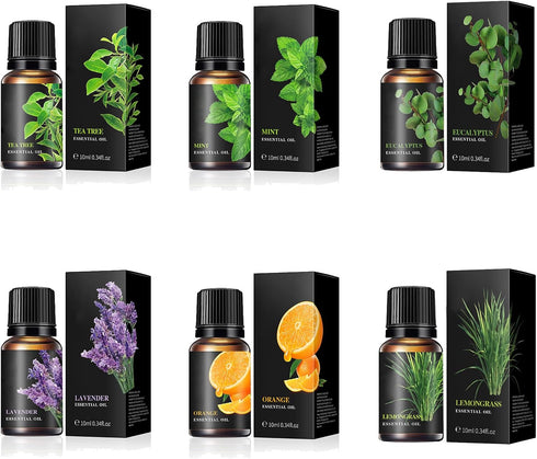LEHOYIANG Essential Oils for Diffusers,Home Care,Candle Making Scents, Fragrance,Diffuser Oil Scents,Top 6 Aromatherapy